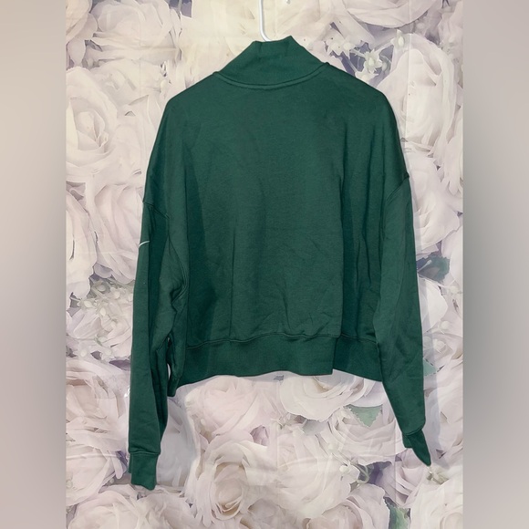 Nike Green Bay Packers Phoenix Women’s NFL Cropped 1/4-Zip Sweatshirt XL NEW - Picture 4 of 4